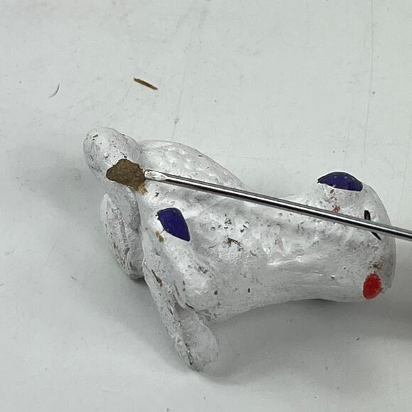 Mexican Large 13pc Handmade Clay Nativity Set Folk Art Purple Painted Peruvian - Picture 9 of 16